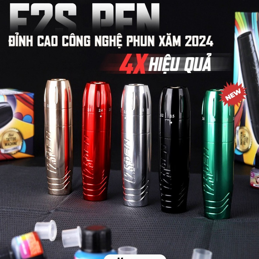 (Ship hỏa tốc) Máy pen E2S chính hãng ,máy xăm cao cấp e2s mini,chuyên đi mày môi mí. Hoàng Anh DCPX