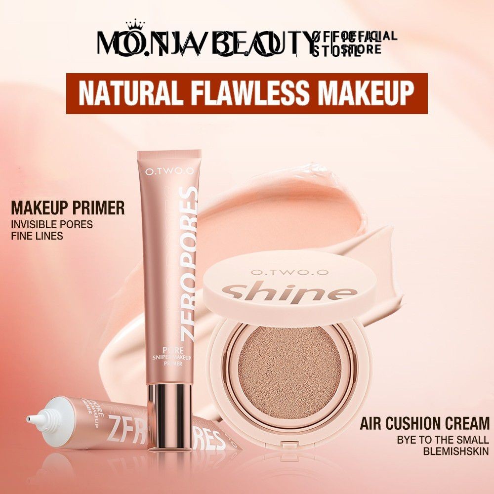 Bộ trang điểm mặt O.TWO.O Kem lót mặt + Air Cushion BB Cream Oil Contorl Full Concealer Mỹ phẩm