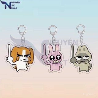   Mặt Dây chuyền  Móc khóa ngón giữa dọc ngoại vi Siam Lipu quà tặng bạn gái mặt dây chuyền biểu cảm dễ thương nlp 