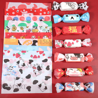  Set 100 Giấy gói kẹo xoắn 2 đầu  Giấy gói kẹo nougat 