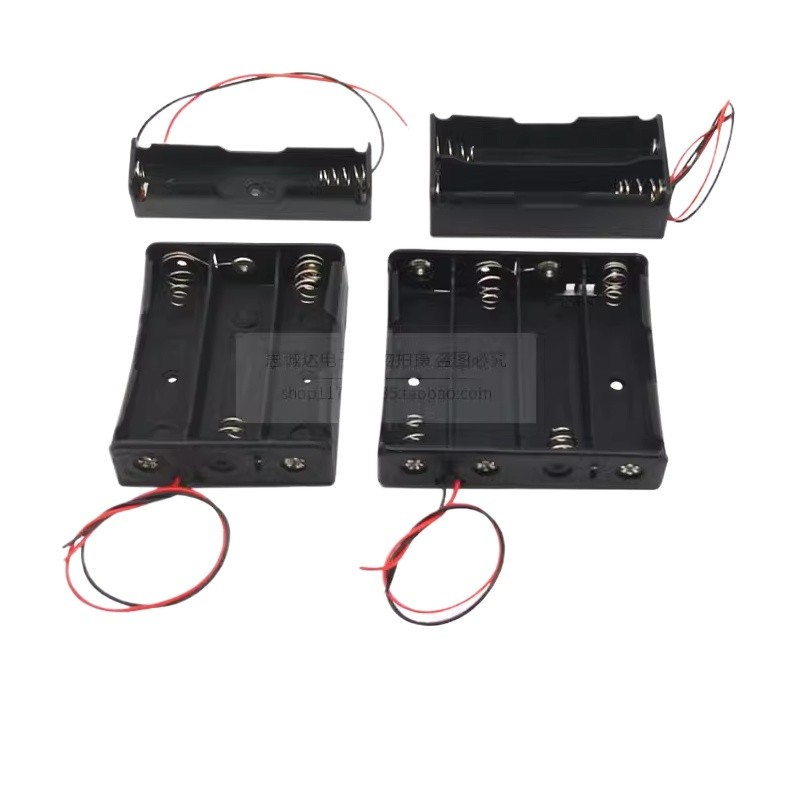 18650 Hộp Pin 1 Phần 2 Phần 3 Phần 4 Phần Giá Đỡ Pin Sạc Có Cáp Hàn Series diy