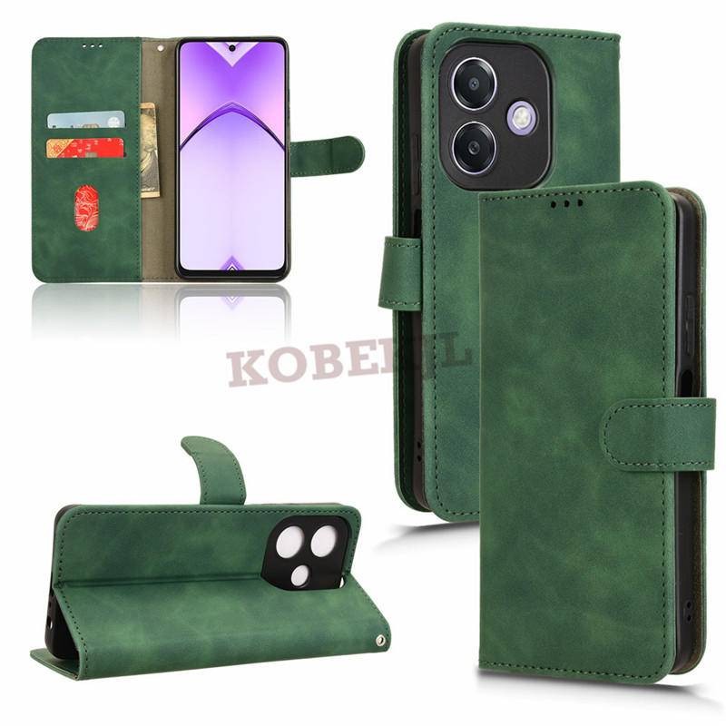 Ốp Lưng OPPO A3X Lật Từ Khóa Điện Thoại Đứng Dành Cho OPPO A3X A3 X OPPOA3X 5G Ốp Lưng Ví Da PU Ốp L