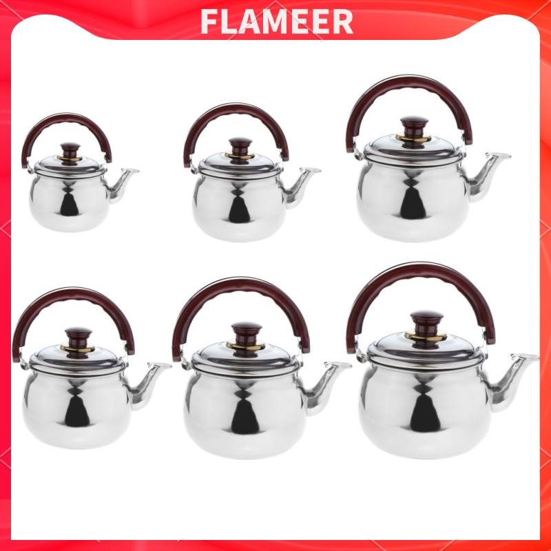 Ấm đun nước huýt sáo bằng thép không gỉ Mini Ấm trà nước Nhà hàng nhà bếp 0.6L