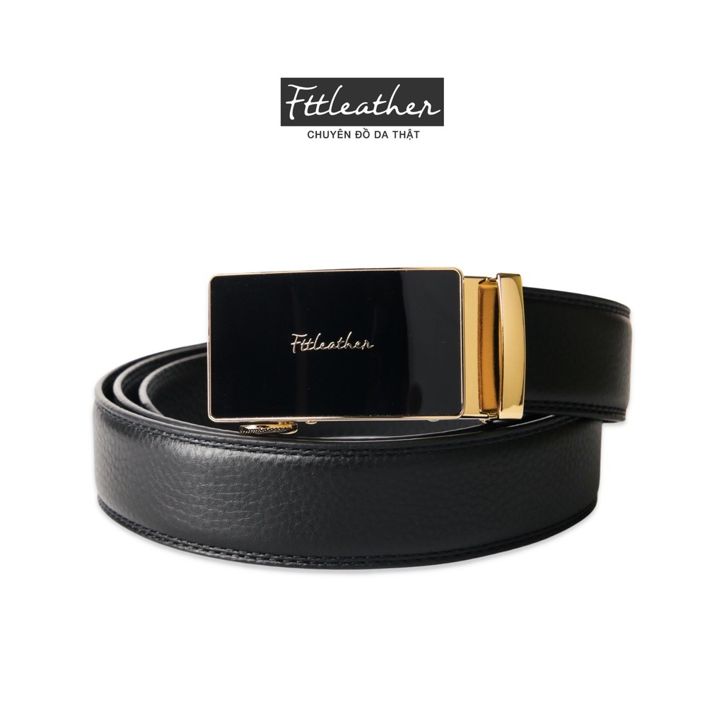 Thắt lưng nam mặt trượt thông minh dây da bò thật FTTLeather FTT