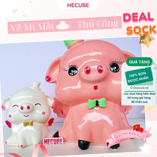  Lợn Đất Heo Đất Tiết Kiệm Cánh Thiên Thần Hecube Heo Đất Handmade Thủ Công 