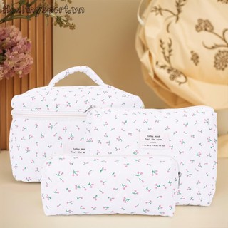 Túi đựng mỹ phẩm One Piece Quilted Túi đựng mỹ phẩm thẩm mỹ Hộp đựng bút chì Cotton Túi du lịch ngoài trời