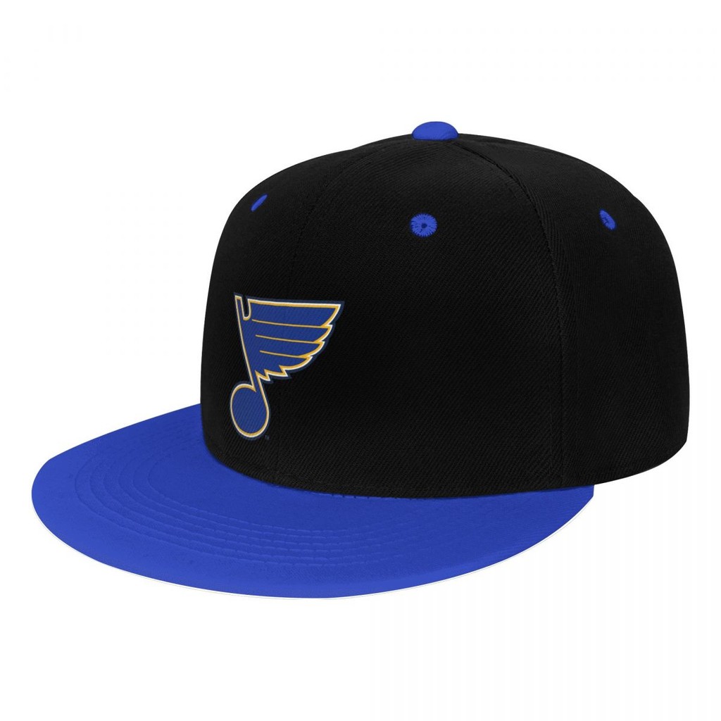 Mũ Bóng Chày St. Louis Blues Logo NHL Cho Người Lớn, Vành Phẳng, Màu Sắc Tương Phản