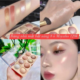  Bảng Phấn Mắt và Bắt Sáng 8 màu MSYAHO Chính Hãng 