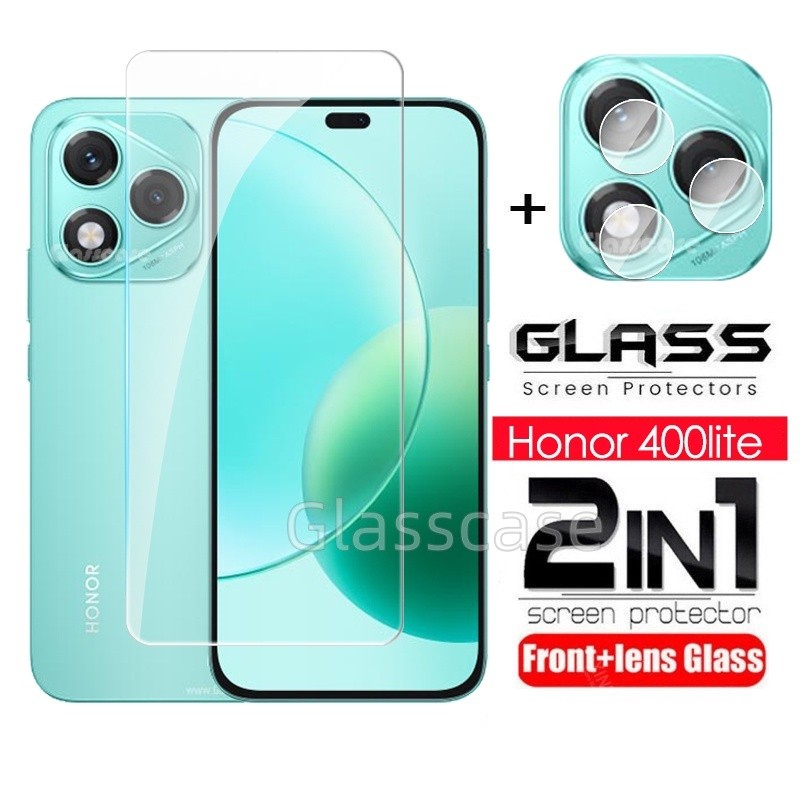 Honor 400Lite 2025 2 Trong 1 Bảo Vệ Màn Hình Kính Cường Lực Phim Cho Honor 400 Lite 400Lite Honor400