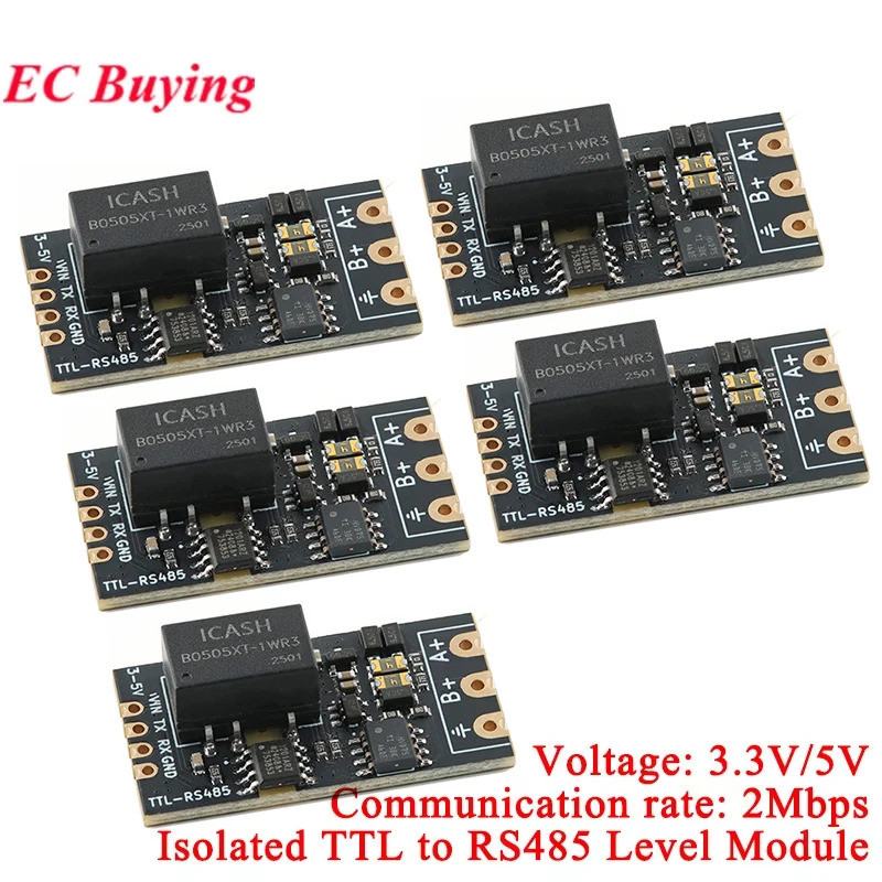 EC buying 5 Cái / 1 Cái Cô Lập TTL Sang RS485 Bảng Cấp Mô Đun Nối Tiếp Tự Động Ngược Tốc Độ Cao 2Mbp