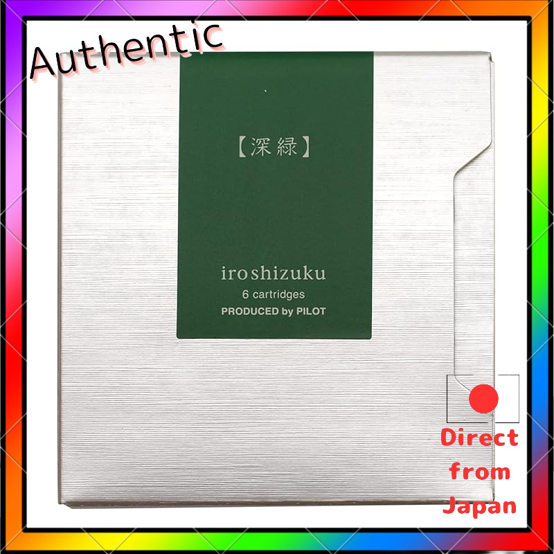 Pilot Fountain Pen Cartridge Iroshizuku 0.9cc Deep Green (6 pieces) IRF6SSHR