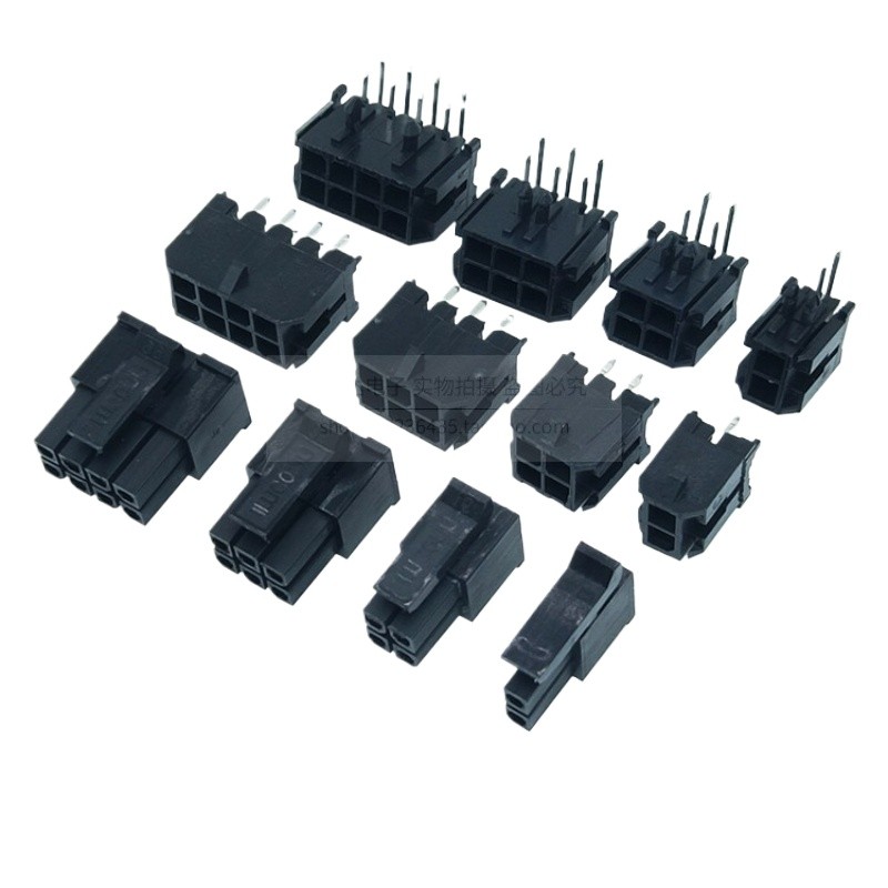 43045 Ổ cắm chốt cong thẳng MX3.0mm Đầu nối hàng đôi 43025 Ổ cắm chốt cong 2 * 2 / 3 / 4 / 5 / 6 / 7