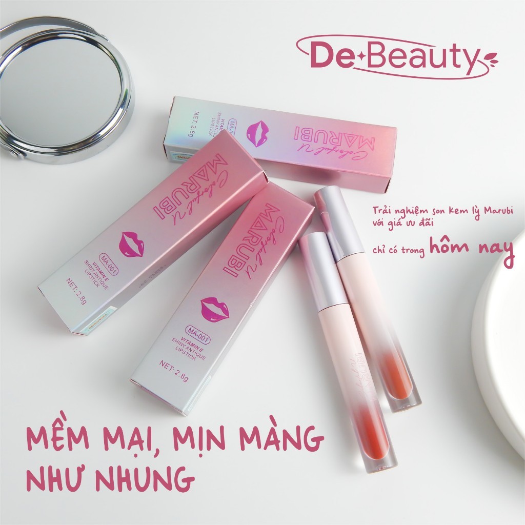 SON KEM VITAMIN E LÂU TRÔI BÓNG MARUBI 2.8G [Hokkaido Beauty ]