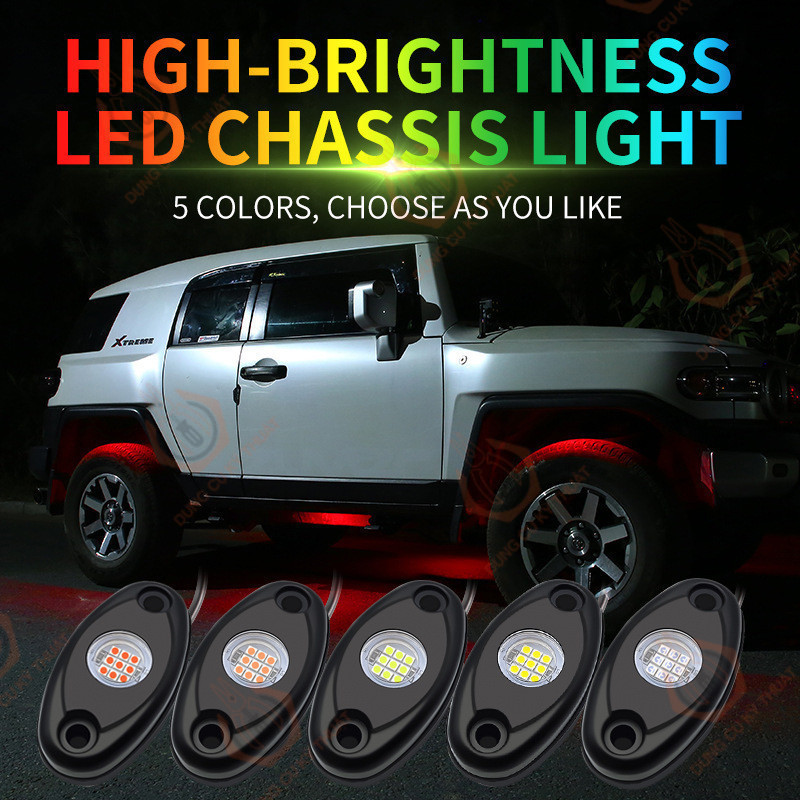 Đèn LED dưới gầm ô tô, thuyền màu đơn -road xe tải ngoại thất đèn trang trí cho xe Jeep - [Shop Dụng