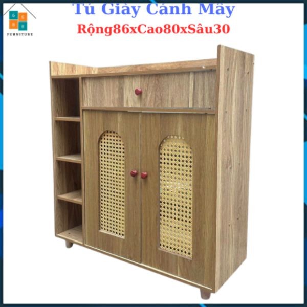 Tủ giày gỗ - kệ giày dép - tủ đựng đồ đa năng chất liệu MDF cao cấp phong cách hiện đại - 6688 FURNI