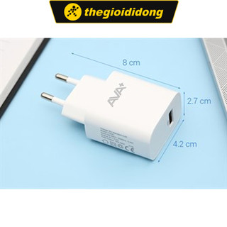 Adapter Sạc USB 12W AVA+ TCES1 Trắng