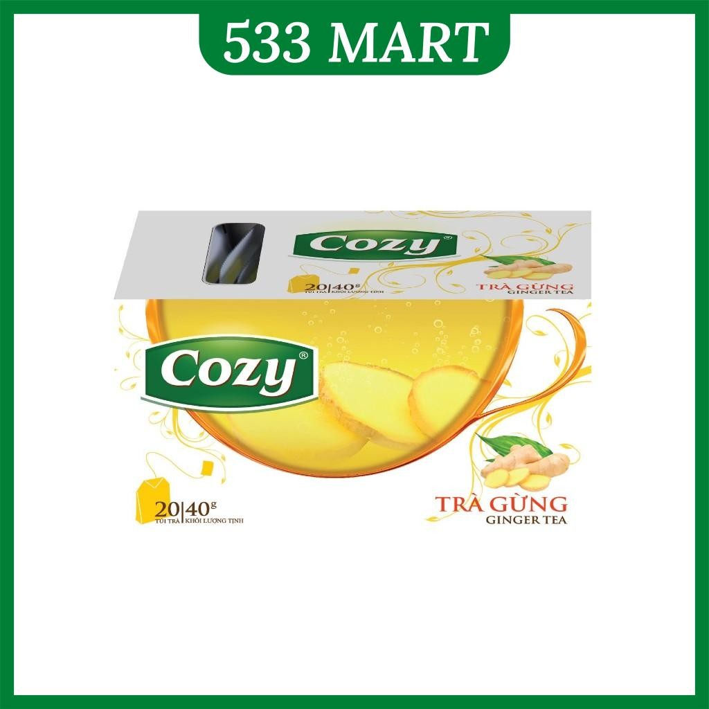 Trà Gừng Túi Lọc COZY Trà Gừng Cozy Hộp 20 Túi x 2g