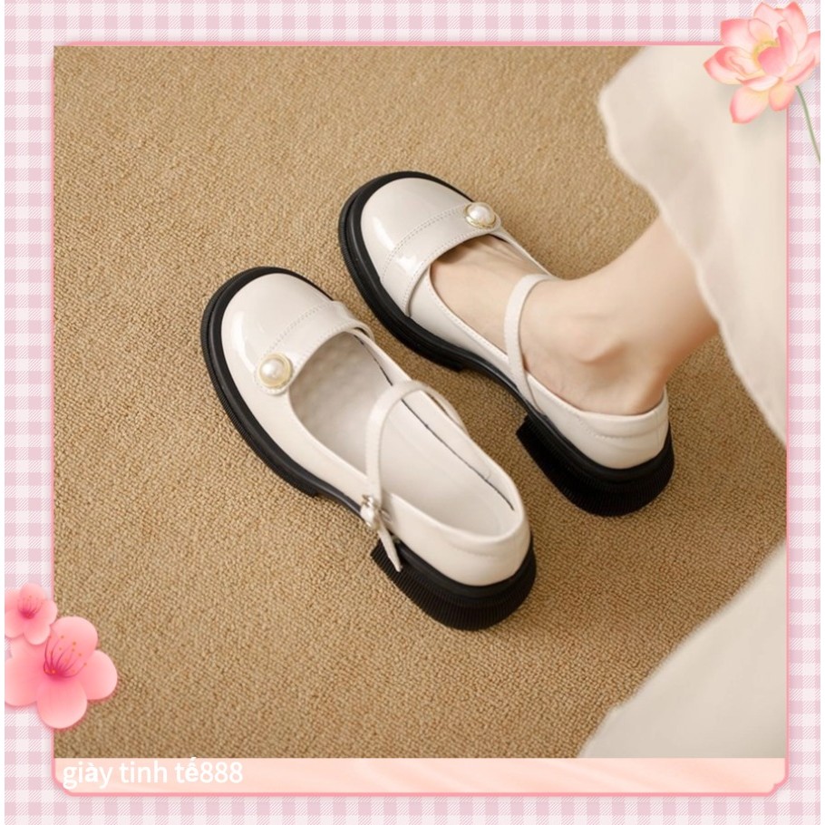 🔥Còn hàng🔥Giày búp bê 7p,cao gót 7 phân,giày búp bê đế cao,trắng đen và đỏ(size 35-41)