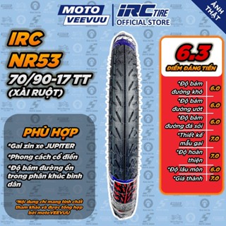   MTVV  Lốp vỏ xe máy IRC INOUE 70 90-17 TT NR53 Trước Sirius Jupiter V  Lốp xài ruột <END> 
