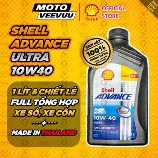 [MTVV] Nhớt SHELL Advance Ultra 10W-40 XE SỐ Made in Thailand - Tem 2 Lớp chính hãng<END>