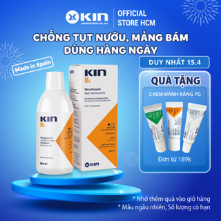 Nước Súc Miệng KIN B5 Phục Hồi Nướu Răng, Sạch Mảng Bám, Ngừa Viêm Nướu, Chống Sâu Răng Dùng Hàng Ngày, Chai 500ml