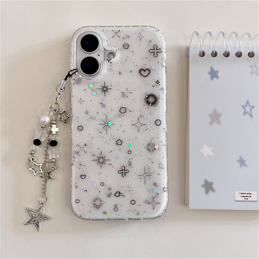 Ốp điện thoại iphone 16 Pro Max 15 Pro Max 14 Pro Max 13 Pro Max Grey Star Love