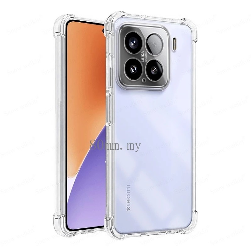 Xiaomi 15 Ốp Điện Thoại Trong Suốt Cho Xiaomi 15 14 13 14T 13T Pro 5G TPU Mềm Trong Suốt Chống Sốc T
