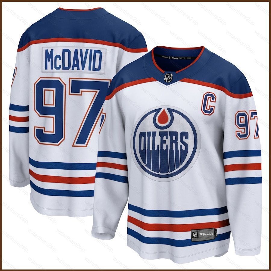 NP2 NHL Edmonton Oilers Jersey McDavid Áo thun dài tay Người hâm mộ thể thao Áo Plus Size PN2