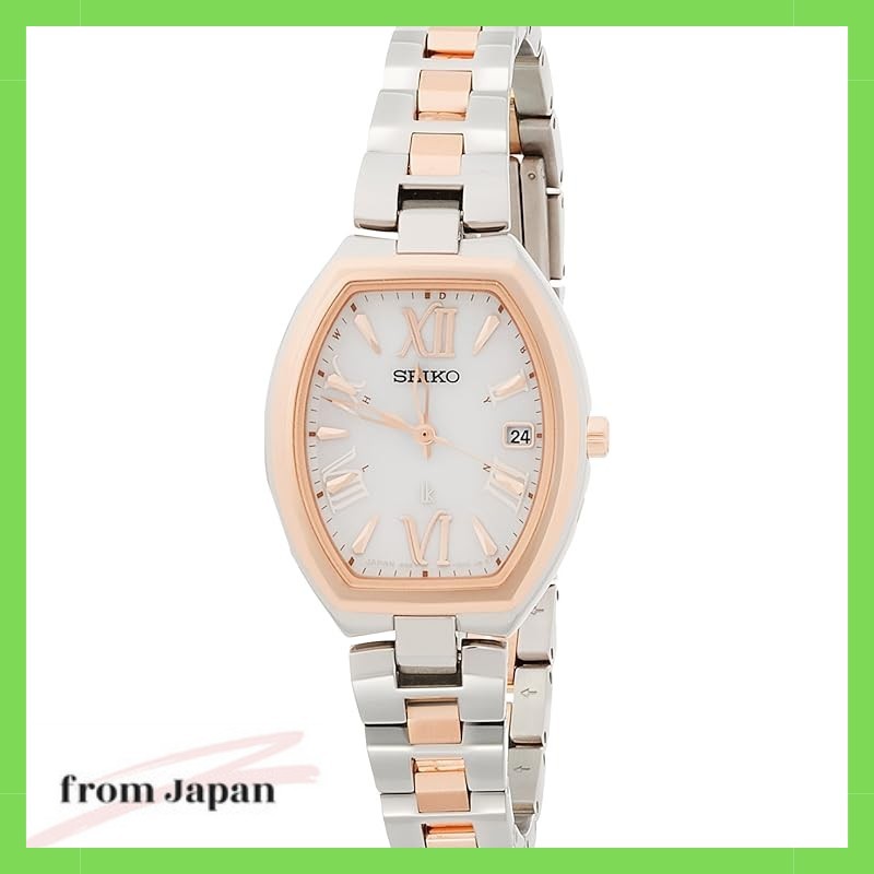 SEIKO Watch LUKIA Media Model Solar Radio wave Correction Titanium Sapphire Glass SSQW028