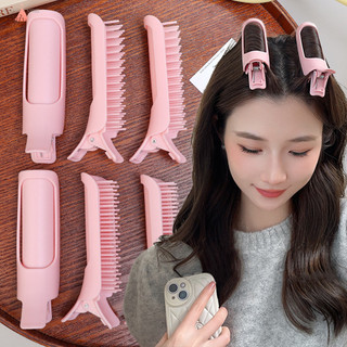 [Làm đẹp] Kẹp tóc lông tơ bằng nhựa màu hồng 11,5cm | Tăng cường âm lượng Crown cao dành cho nữ, Sửa chữa kiểu tóc nhanh với thiết kế nâng rễ