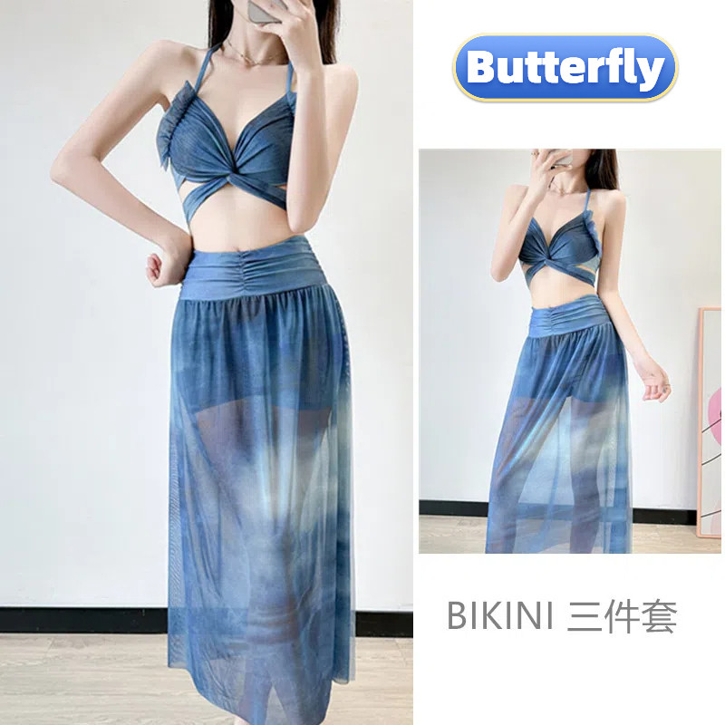 Bướm Đồ Bơi Nữ Chia 2025 Phong Cách Mới Bán Chạy Thép Hỗ Trợ Tập Hợp Cao Cấp bikini bikini Bướm Ngực