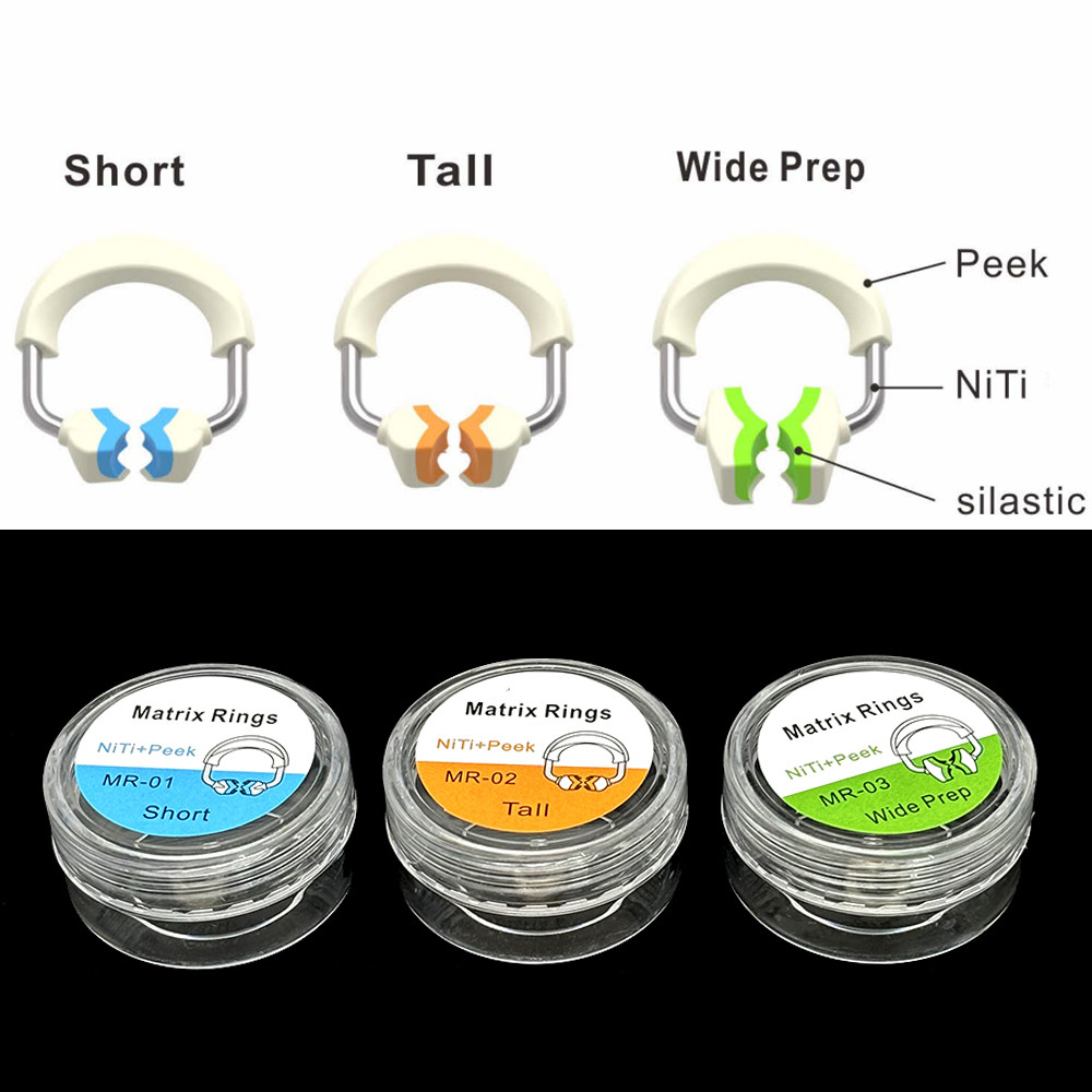 Hệ thống ma trận cắt nha khoa Ma trận Niken Clip Ring Matrix Bands Dụng cụ nha khoa