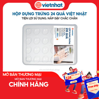 Hộp đựng trứng 24 quả có nắp đậy Việt Nhật 6786 Nhựa Việt Nhật shop