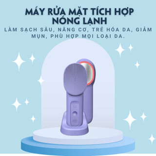  Máy rửa mặt đa năng Sonic EMS làm sạch sâu nâng cơ trị mụn chườm nóng lạnh CSSD127 Claudia 