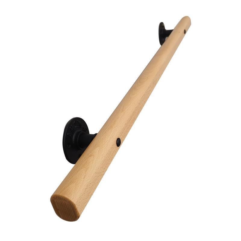 Lan can cầu thang lan can bằng gỗ đơn giản an toàn cho trẻ em hành lang nhà trẻ trong nhà