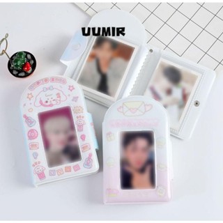  Album đựng thẻ UUMIR Phim hoạt hình Mini Idol Card Collect Book Quà tặng bảo vệ ảnh PVC 3 Inch 