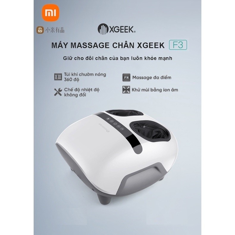 Máy Massage Chân Bấm Huyệt Xiaomi XGEEK F3 Hàng Chính Hãng Bảo Hành 12 Tháng