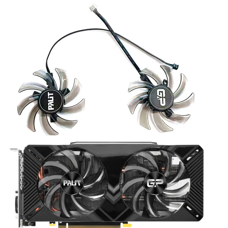 Thích hợp cho quạt thay thế card đồ họa Palit GTX1660 1660 Super 1660TI RTX2060 2070 85MM 4PIN GA91S
