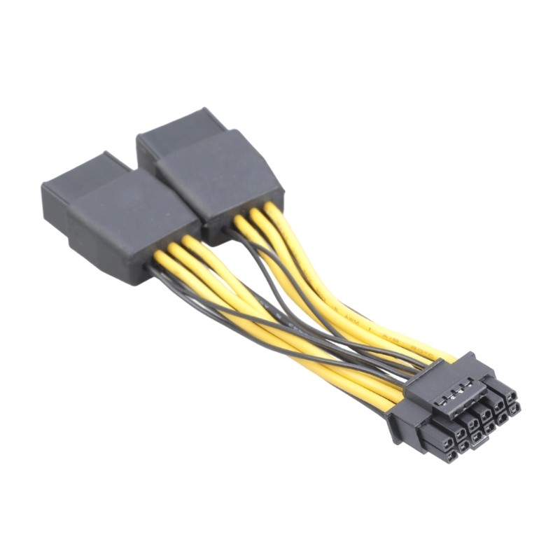 Cáp chuyển đổi nguồn Yoo Double 8Pin 6 + 2PIN sang 16Pin 12 + 4Pin cho 12VHPWR RTX4070