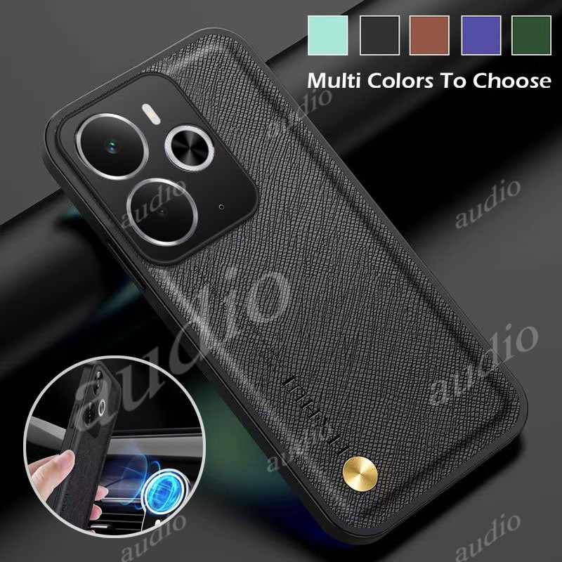 Ốp điện thoại TPU mềm bằng da chéo realme 14 5G cho realme 14 14t Realme14 realme14t 5G Vỏ da sang t
