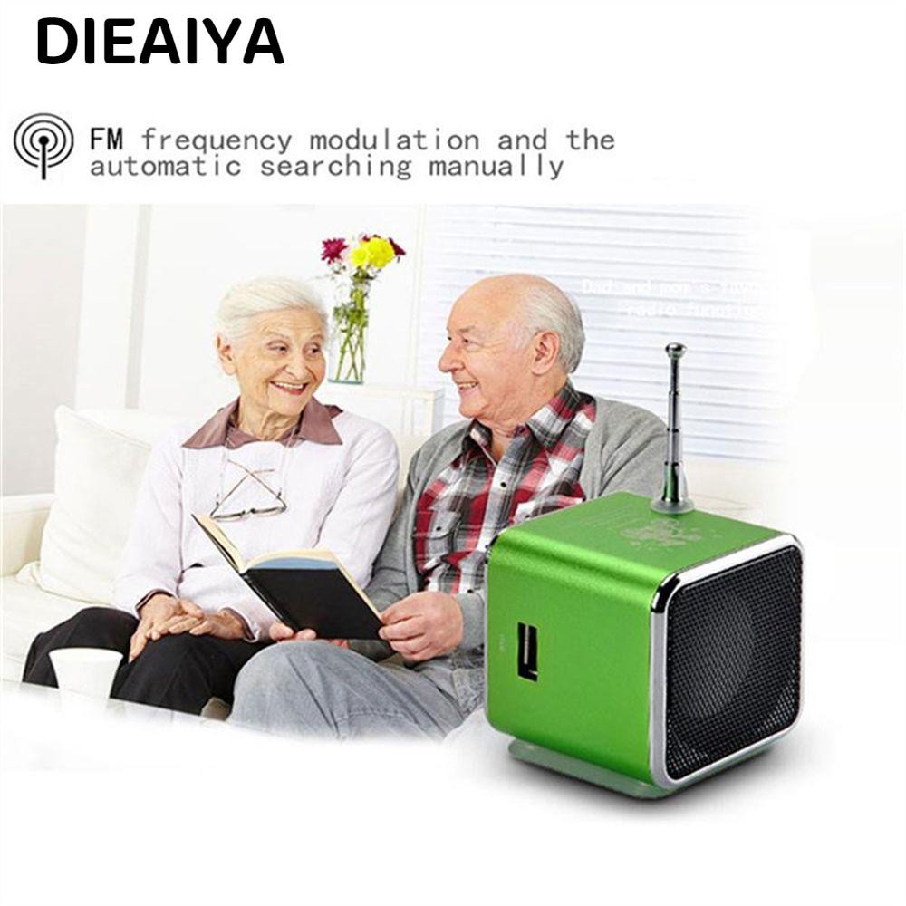 DIEAIYA Loa Bluetooth Kiêm Đài FM MP3 Mini
