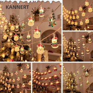  Dây LED Giáng Sinh KANNERT Ông Già Noel Người Tuyết Ánh Sáng Ấm Áp Dây Đèn LED DIY Nhiều Màu Sắc 1.5M 10LED Vòng Hoa Đèn Năm 
