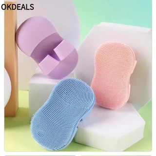 Bàn chải silicon Mini OKDEALS, Bàn chải làm sạch mũi Bàn chải rửa mặt sạch, Bàn chải làm sạch da mặt bằng silicon làm sạch lỗ chân lông