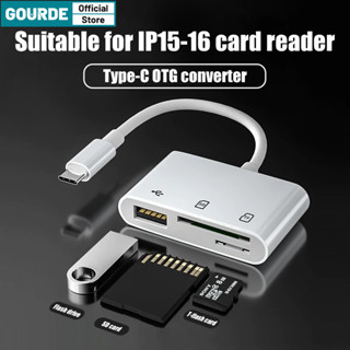 Gourmet Hot Bán Loại C Adapter Tf Cf Sd Đầu Đọc Thẻ Nhớ Loại C Card Adapter Cho IPhone 15 16 VIVO OPPO Macbook Huawei Xiaomi Otg Writer Compact Flash