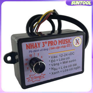 SUNTOOL Nhại 3 pro 8/12 bài, nhại kèn hơi,nhại nhanh chậm, sàI cả còi hơi,kèn điện auto 12v, 24v nhai coi 3 pro 12 bài