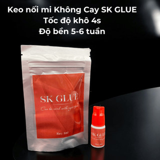 Keo nối mi không cay SK GLUE  5ml  khô chậm dành cho người mới học nối mi ,tự nối \ Thúy Hà 