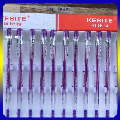 10 Bút mực gel Zero đỏ/tím/xanh