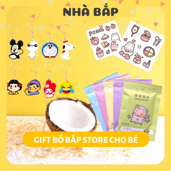 QUÀ TẶNG CHO BÉ KHÔNG BÁN Nhà Bắp xinh xắn, đa dạng quà tặng cho con yêu