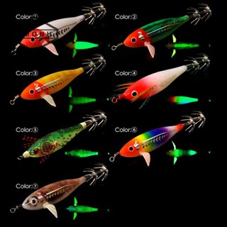 Zmonh 1Pc 75MM 5.5G Giải Quyết Câu Cá Dạ Quang Mồi Tôm Jig Móc Chìm Chìm Mực Móc Tôm Mồi Mô Phỏng Mồi Câu Cá Biển * Mới