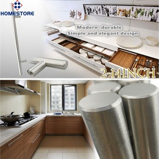 < Homestore > 2 ~ 14Inch Thép không gỉ Bạc Loại T Tủ Ngăn Kéo Tủ Quần Áo Tay Kéo Cửa
